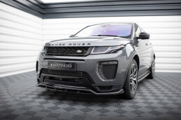 Cup Spoilerlippe Front Ansatz für Land Rover Range Rover Evoque HSE Dynamic Mk1 FL schwarz Hochglanz