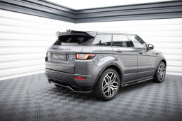 Mittlerer Cup Diffusor Heck Ansatz DTM Look für Land Rover Range Rover Evoque Mk1 Facelift schwarz Hochglanz