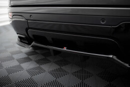 Mittlerer Cup Diffusor Heck Ansatz DTM Look passend für Land Rover Range Rover Evoque HSE Dynamic Mk1 Facelift schwarz Hochglanz