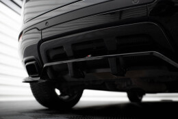 Mittlerer Cup Diffusor Heck Ansatz DTM Look passend für Land Rover Range Rover Evoque HSE Dynamic Mk1 Facelift schwarz Hochglanz