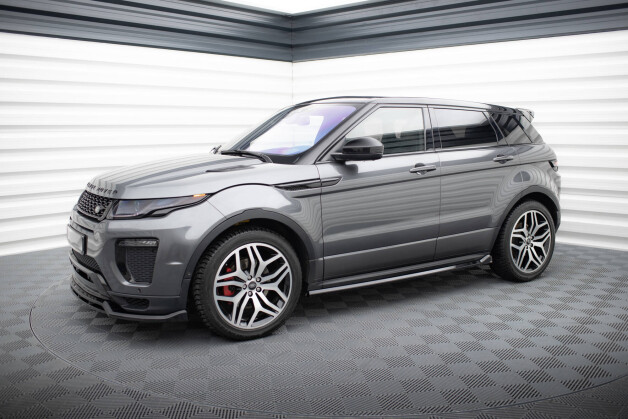 Street+ Seitenschweller Leisten passend für Land Rover Range Rover Evoque HSE Dynamic Mk1 FL schwarz Hochglanz