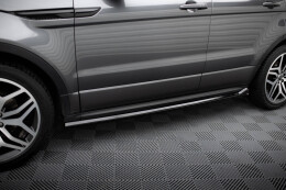 Seitenschweller Ansatz Cup Leisten für Land Rover Range Rover Evoque Mk1 Facelift schwarz Hochglanz