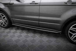 Seitenschweller Ansatz Cup Leisten für Land Rover Range Rover Evoque Mk1 Facelift schwarz Hochglanz