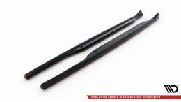 Seitenschweller Ansatz Cup Leisten passend für Land Rover Range Rover Evoque HSE Dynamic Mk1 Facelift schwarz Hochglanz