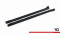 Seitenschweller Ansatz Cup Leisten für Porsche Cayenne Coupe Mk3 schwarz Hochglanz