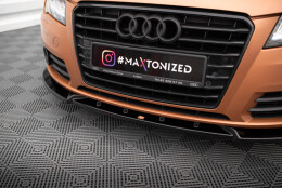 Cup Spoilerlippe Front Ansatz V.2 passend für Audi A7 C7 schwarz Hochglanz