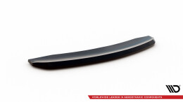 Mittlerer Cup Diffusor Heck Ansatz passend für Audi A7 S-Line C7 schwarz Hochglanz