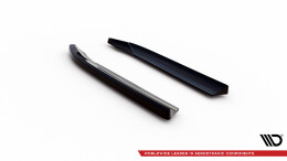 Heck Ansatz Flaps Diffusor V.2 passend für Audi A7 S-Line C7 schwarz Hochglanz