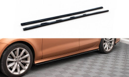 Seitenschweller Ansatz Cup Leisten für Audi A7 C7 schwarz Hochglanz