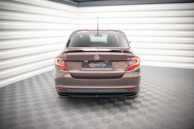 Mittlerer Cup Diffusor DTM Look Heck Ansatz für Fiat Tipo S Limousine Mk1 schwarz Hochglanz