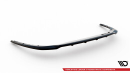 Mittlerer Cup Diffusor Heck Ansatz DTM Look passend für Fiat Tipo S Limousine Mk1 schwarz Hochglanz