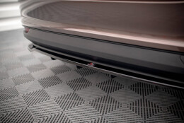 Street+ Mittlerer Diffusor RACE Heck Ansatz passend für Fiat Tipo S Limousine Mk1 schwarz Hochglanz