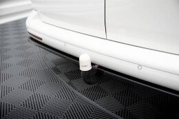 Mittlerer Cup Diffusor Heck Ansatz für Volkswagen T6 Long Facelift schwarz Hochglanz