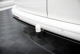 Mittlerer Cup Diffusor Heck Ansatz passend für VW T6 Lang Facelift schwarz Hochglanz