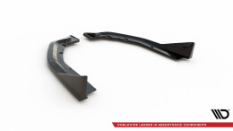 Heck Ansatz Flaps Diffusor V.4 für BMW M4 G82 / G82 Facelift schwarz Hochglanz
