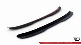 Heck Spoiler Aufsatz Abrisskante passend für Audi RS4 Limousine B7 schwarz Hochglanz