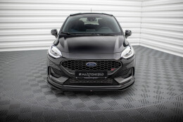 Cup Spoilerlippe Front Ansatz V.1 für Ford Fiesta ST / ST-line Mk8 FL schwarz Hochglanz