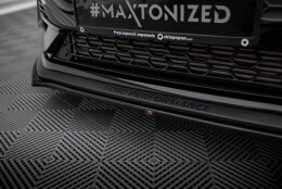 Cup Spoilerlippe Front Ansatz V.1 passend für Ford Fiesta ST / ST-line Mk8 Facelift schwarz Hochglanz