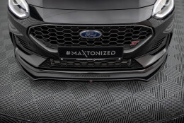 Cup Spoilerlippe Front Ansatz V.1 passend für Ford Fiesta ST / ST-line Mk8 Facelift schwarz Hochglanz