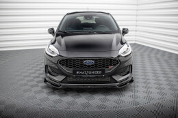 Cup Spoilerlippe Front Ansatz V.4 für Ford Fiesta ST / ST-line Mk8 FL schwarz Hochglanz