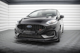 Cup Spoilerlippe Front Ansatz V.4 für Ford Fiesta ST / ST-line Mk8 FL schwarz Hochglanz