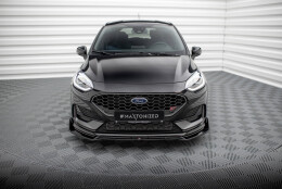 Street+ Spoilerlippe Front Ansatz V.4 + Flaps passend für Ford Fiesta ST / ST-line Mk8 FL