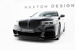 Cup Spoilerlippe Front Ansatz passend für BMW M550i / M550d Limousine G30 schwarz Hochglanz