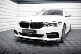 Cup Spoilerlippe Front Ansatz V.4 passend für BMW 5er M-Paket G30 / G31 schwarz Hochglanz