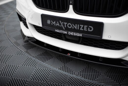 Cup Spoilerlippe Front Ansatz V.4 passend für BMW 5er M-Paket G30 / G31 schwarz Hochglanz