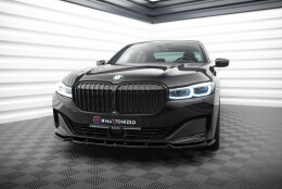 Cup Spoilerlippe Front Ansatz V.1 passend für BMW 7 G11 / G12 Facelift schwarz Hochglanz