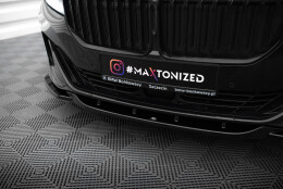 Cup Spoilerlippe Front Ansatz V.2 passend für BMW 7 G11 / G12 Facelift schwarz Hochglanz