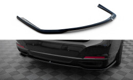 Mittlerer Cup Diffusor Heck Ansatz für BMW 7 G11 Facelift schwarz Hochglanz