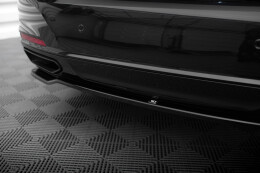 Mittlerer Cup Diffusor Heck Ansatz für BMW 7 G11 Facelift schwarz Hochglanz
