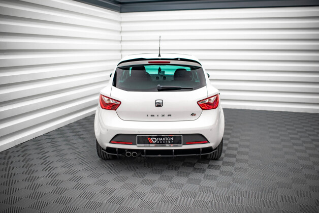 Street Pro Heckschürze Heck Ansatz Diffusor passend für Seat Ibiza FR SC Mk4 Facelift rot
