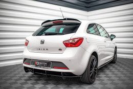 Street Pro Heckschürze Heck Ansatz Diffusor passend für Seat Ibiza FR SC Mk4 Facelift rot