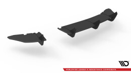 Street Pro Heckschürze Heck Ansatz Diffusor passend für Seat Ibiza FR SC Mk4 Facelift rot