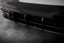 Street Pro Heckschürze Heck Ansatz Diffusor V.1 passend für Kia Stinger GT-Line Mk1 SCHWARZ