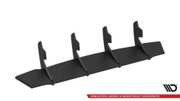 Street Pro Heckschürze Heck Ansatz Diffusor V.1 passend für Kia Stinger GT-Line Mk1 SCHWARZ