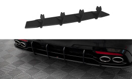 Street Pro Heckschürze Heck Ansatz Diffusor V.1 passend für Kia Stinger GT-Line Mk1 schwarz-rot