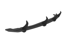 Street Pro Heckschürze Heck Ansatz Diffusor passend für Mazda 6 Mk3 Facelift SCHWARZ