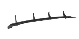 Street Pro Heckschürze Heck Ansatz Diffusor passend für Mazda 6 Mk3 Facelift SCHWARZ