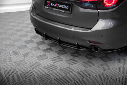 Street Pro Heckschürze Heck Ansatz Diffusor passend für Mazda 6 Mk3 Facelift schwarz-rot