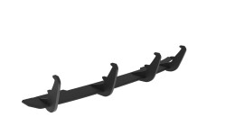 Street Pro Heckschürze Heck Ansatz Diffusor passend für Audi A4 S-Line B8 Facelift SCHWARZ