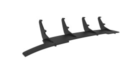 Street Pro Heckschürze Heck Ansatz Diffusor passend für Audi A4 S-Line B8 Facelift SCHWARZ