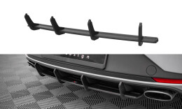 Street Pro Heckschürze Heck Ansatz Diffusor passend für Seat Leon Cupra Sportstourer Mk3 rot