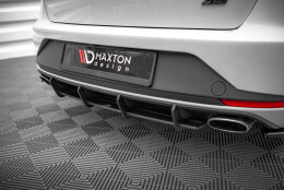 Street Pro Heckschürze Heck Ansatz Diffusor passend für Seat Leon Cupra Sportstourer Mk3 rot