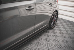 Street Pro Seitenschweller Ansatz Cup Leisten V.2 passend für Hyundai I30 N SCHWARZ