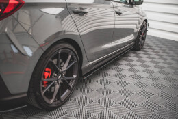 Street Pro Seitenschweller Ansatz Cup Leisten V.2 passend für Hyundai I30 N SCHWARZ