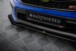 Street Pro Cup Spoilerlippe Front Ansatz passend für Subaru WRX STI Mk1 Facelift SCHWARZ+ HOCHGLANZ FLAPS