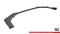 Street Pro Cup Spoilerlippe Front Ansatz passend für Subaru WRX STI Mk1 Facelift rot+ Hochglanz Flaps
